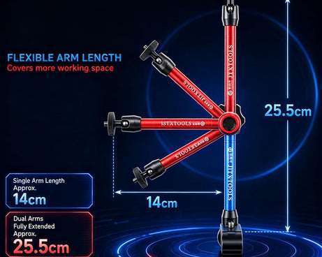 JTX X2 Multifunctional Rotated Magic Hand Universal Bracket for Curve Ammeter / Cameras / Macro Lenses