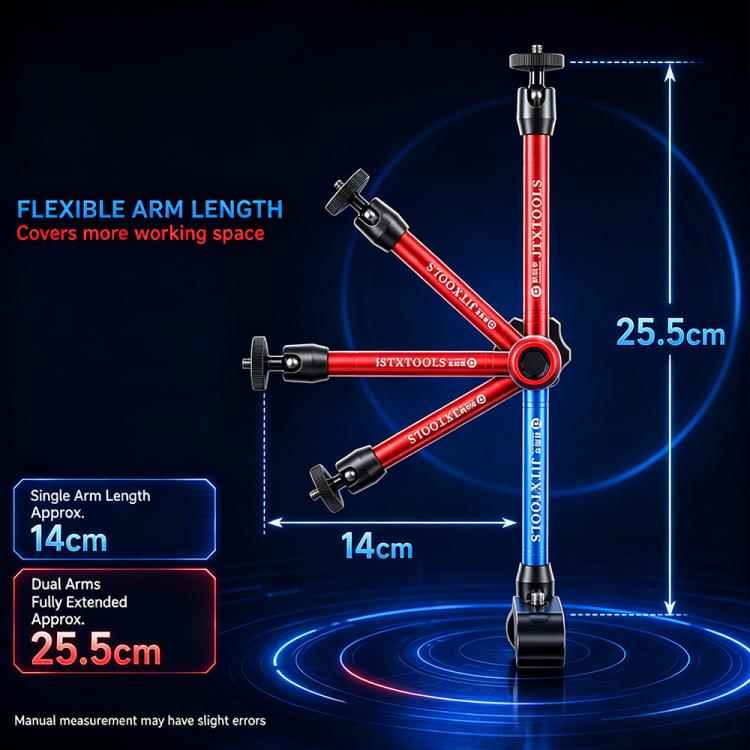 JTX X2 Multifunctional Rotated Magic Hand Universal Bracket for Curve Ammeter / Cameras / Macro Lenses