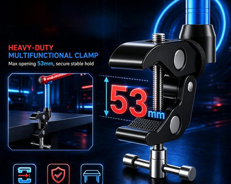 JTX X2 Multifunctional Rotated Magic Hand Universal Bracket for Curve Ammeter / Cameras / Macro Lenses