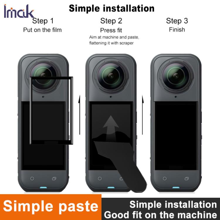 imak Action Camera Screen PMMA Protector, For Insta360 X6, For Insta360 X5