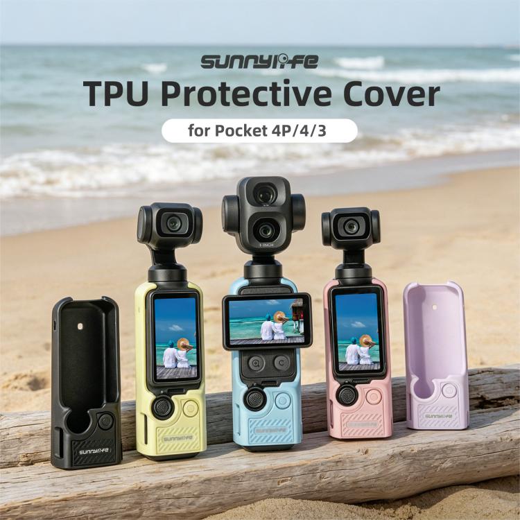 Sunnylife TPU Soft Protective Cover Action Camera Cover, For DJI Osmo Pocket 4P / 4 / 3