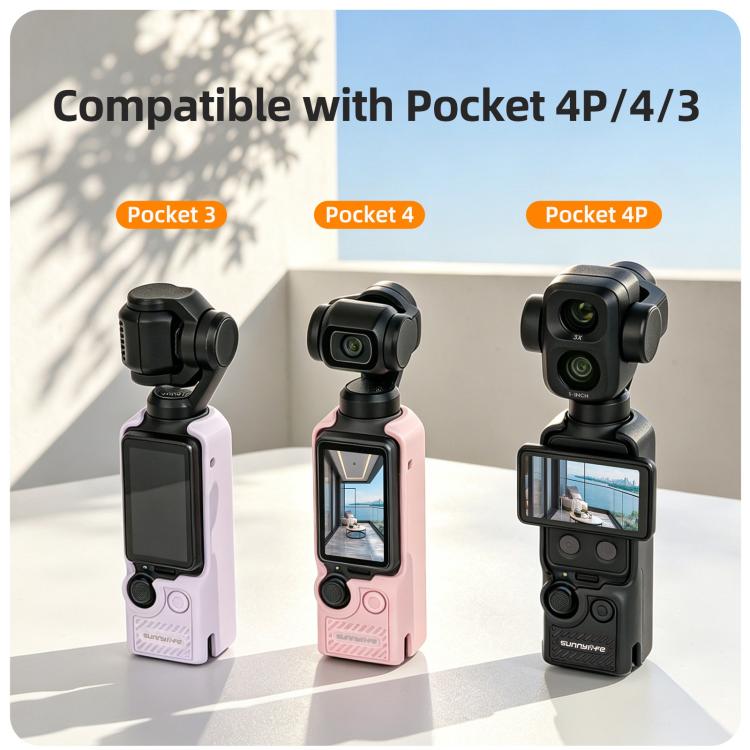 Sunnylife TPU Soft Protective Cover Action Camera Cover, For DJI Osmo Pocket 4P / 4 / 3