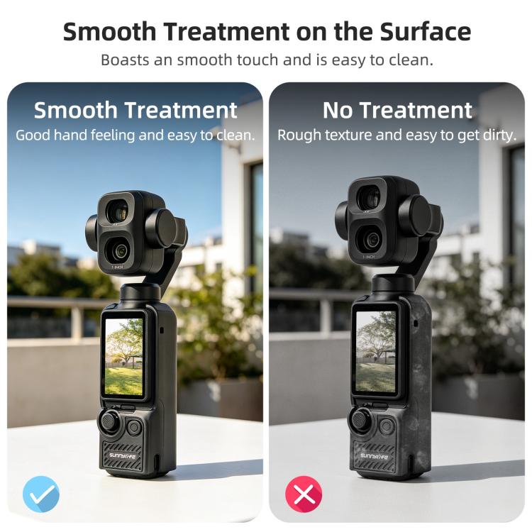 Sunnylife TPU Soft Protective Cover Action Camera Cover, For DJI Osmo Pocket 4P / 4 / 3