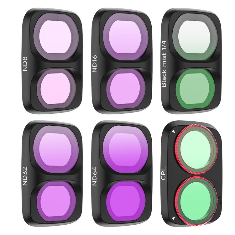 For DJI Osmo Pocket 4P Sunnylife Camera Lens Filter, MCUV, CPL, ND8, ND16, ND32, ND64, ND8/PL, ND16/PL, ND32/PL, ND64/PL, Black Mist 1/4, 3 in 1 Shadow Filter Set, 3 in 1 Mixed Filter Set, 4 in 1 ND/PL Set, 4 in 1 ND Set, 4 in 1 Mixed Filter Set       ...
