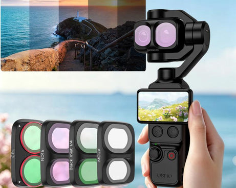 For DJI Osmo Pocket 4P Sunnylife Camera Lens Filter, MCUV, CPL, ND8, ND16, ND32, ND64, ND8/PL, ND16/PL, ND32/PL, ND64/PL, Black Mist 1/4, 3 in 1 Shadow Filter Set, 3 in 1 Mixed Filter Set, 4 in 1 ND/PL Set, 4 in 1 ND Set, 4 in 1 Mixed Filter Set       ...