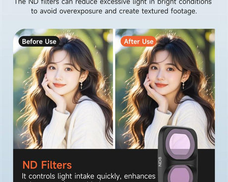 For DJI Osmo Pocket 4P Sunnylife Camera Lens Filter, MCUV, CPL, ND8, ND16, ND32, ND64, ND8/PL, ND16/PL, ND32/PL, ND64/PL, Black Mist 1/4, 3 in 1 Shadow Filter Set, 3 in 1 Mixed Filter Set, 4 in 1 ND/PL Set, 4 in 1 ND Set, 4 in 1 Mixed Filter Set       ...