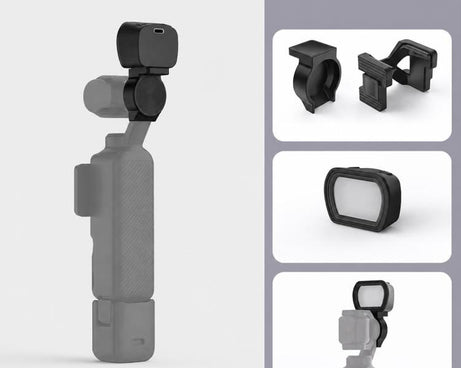 For DJI Osmo Pocket 3 NEEWER Fill Light Magnetic Holder Action Camera Portable Light, Single Light with Mount, Dual Light with Mount, Triple Light with Mount, Fill Light Filter Kit, Dual Light Kit, Black Single Light with Mount                         ...
