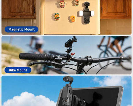 For DJI Osmo Pocket 3 NEEWER Fill Light Magnetic Holder Action Camera Portable Light, Single Light with Mount, Dual Light with Mount, Triple Light with Mount, Fill Light Filter Kit, Dual Light Kit, Black Single Light with Mount                         ...