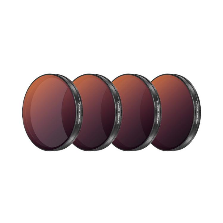 For DJI Osmo Action 6 / 5 Pro / 4 NEEWER Camera Lens Filter, 6 in 1 CPL ND External, 4 in 1 ND8-64PL, 4 in 1 CPL ND8-32 Threaded, 6 in 1 CPL ND Threaded