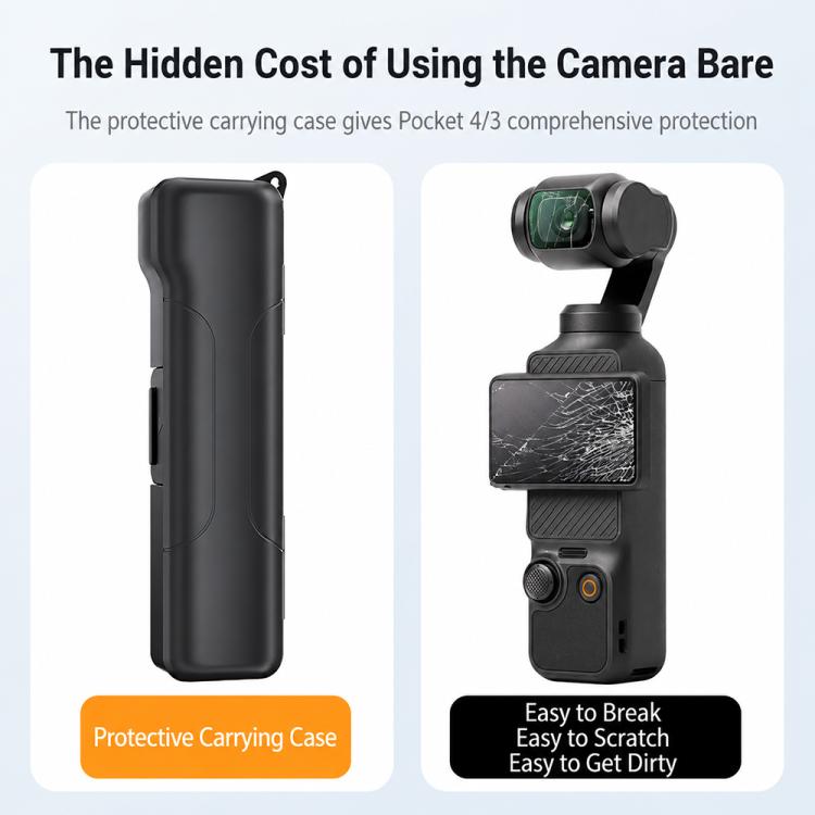 NEEWER Full-coverage Gimbal Protective Cover with Storage Slots, For DJI Osmo Pocket 4 / 3