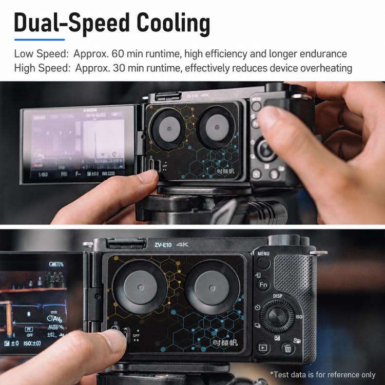 Camera Cooling Fan for Sony A7M4 / ZVE1 / A6700 / A7C2, ZV-E10 / ZV1 / A7C / FX3, Canon 70D / R6 / R6 Mark II / R7, Fuji X-T4 / X-S10