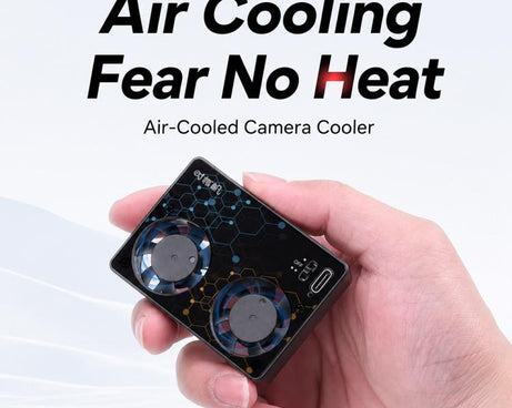 Camera Cooling Fan for Sony A7M4 / ZVE1 / A6700 / A7C2, ZV-E10 / ZV1 / A7C / FX3, Canon 70D / R6 / R6 Mark II / R7, Fuji X-T4 / X-S10