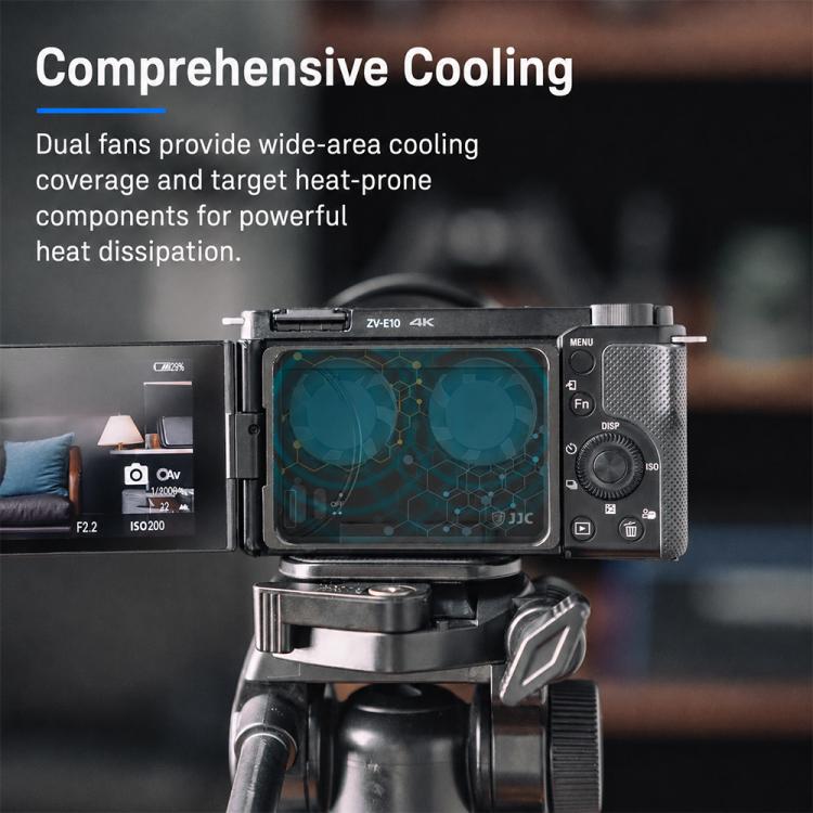 Camera Cooling Fan for Sony A7M4 / ZVE1 / A6700 / A7C2, ZV-E10 / ZV1 / A7C / FX3, Canon 70D / R6 / R6 Mark II / R7, Fuji X-T4 / X-S10