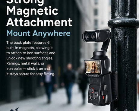 Magnetic Mount Base Multi-Function Desktop Camera Mount, For Insta360 Luna Ultra