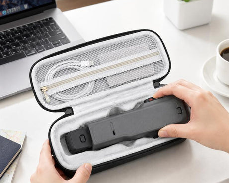 Portable Shockproof PU Camera Storage Bag, For Insta360 Luna Ultra