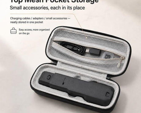 Portable Shockproof PU Camera Storage Bag, For Insta360 Luna Ultra