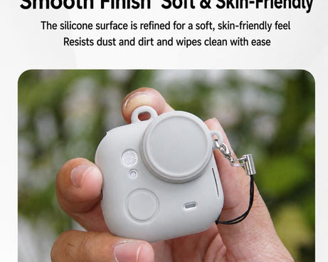 Silicone Protective Full-Body Camera Cover with Neck Strap and Lens Anti-Loss Strap, For Insta360 Go Ultra