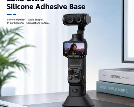 Silicone Mount Base Anti-Slip Camera Expansion Mount Fixed Holder, For Insta360 Luna Ultra