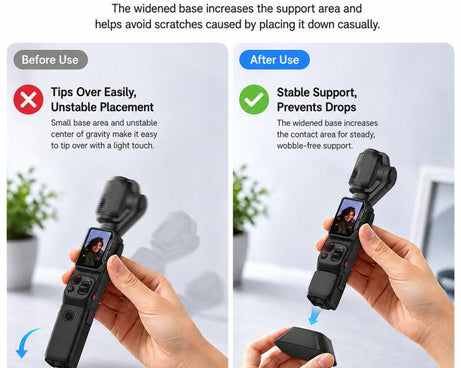 Silicone Mount Base Anti-Slip Camera Expansion Mount Fixed Holder, For Insta360 Luna Ultra