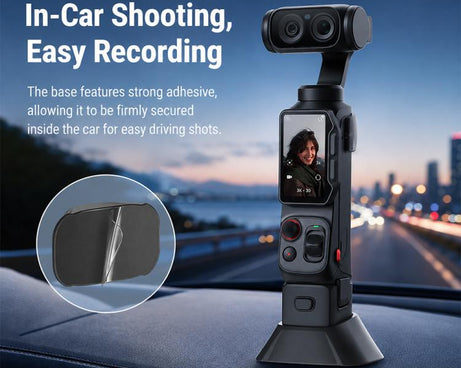 Silicone Mount Base Anti-Slip Camera Expansion Mount Fixed Holder, For Insta360 Luna Ultra