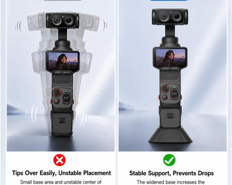 Silicone Mount Base Anti-Slip Camera Expansion Mount Fixed Holder, For Insta360 Luna Ultra