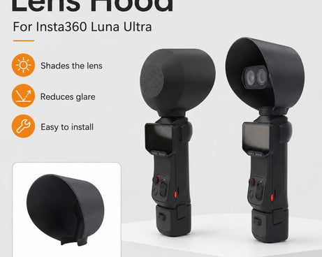 Lens Hood Anti-Glare Lens Shield Scratch-Resistant Protective Cover, For Insta360 Luna Ultra