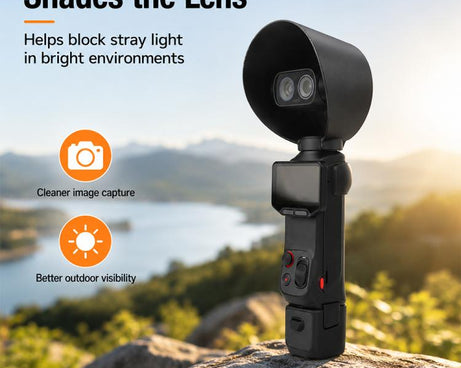 Lens Hood Anti-Glare Lens Shield Scratch-Resistant Protective Cover, For Insta360 Luna Ultra