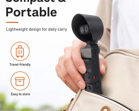 Lens Hood Anti-Glare Lens Shield Scratch-Resistant Protective Cover, For Insta360 Luna Ultra