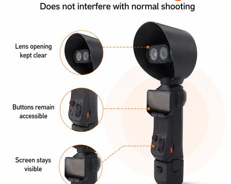 Lens Hood Anti-Glare Lens Shield Scratch-Resistant Protective Cover, For Insta360 Luna Ultra