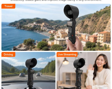 Lens Hood Anti-Glare Lens Shield Scratch-Resistant Protective Cover, For Insta360 Luna Ultra