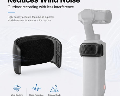 Microphone Wind Muff Noise Reduction Windshield Cover, For Insta360 Luna Ultra