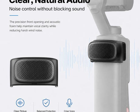 Microphone Wind Muff Noise Reduction Windshield Cover, For Insta360 Luna Ultra