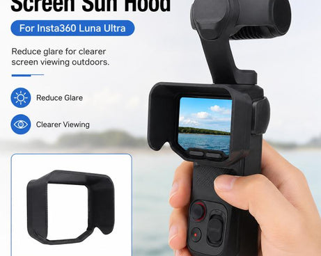 Screen Sun Hood Anti-Glare Screen Shield Protective Cover, For Insta360 Luna Ultra