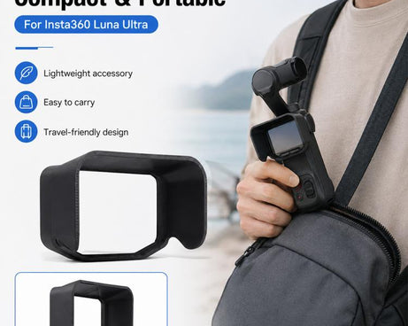 Screen Sun Hood Anti-Glare Screen Shield Protective Cover, For Insta360 Luna Ultra