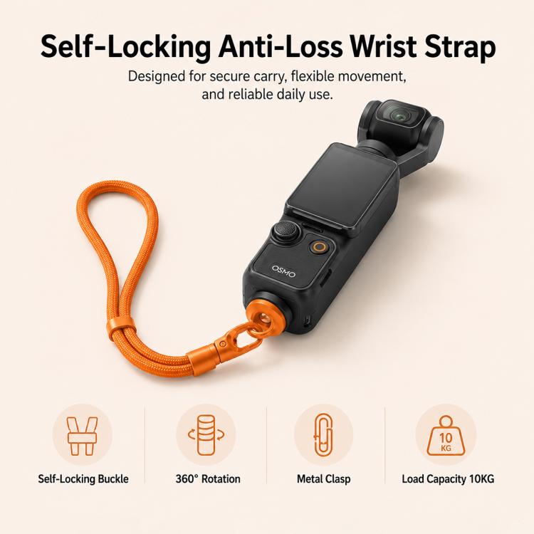 XDcase 4-in-1 Set Camera Wrist Strap Phone Lanyard for Insta360, DJI OSMO, DSLRs, Action DV