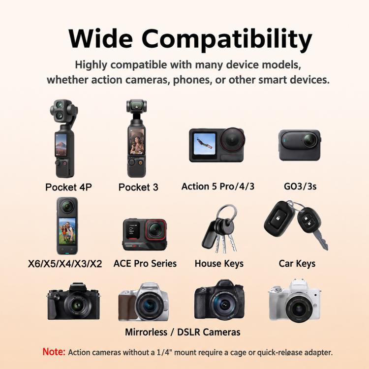 XDcase 4-in-1 Set Camera Wrist Strap Phone Lanyard for Insta360, DJI OSMO, DSLRs, Action DV
