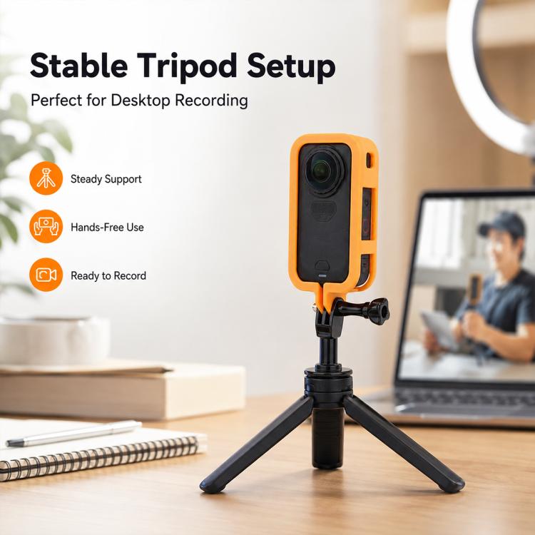 Camera Protective Frame with 1/4 Screw Mount, For Insta360 X6