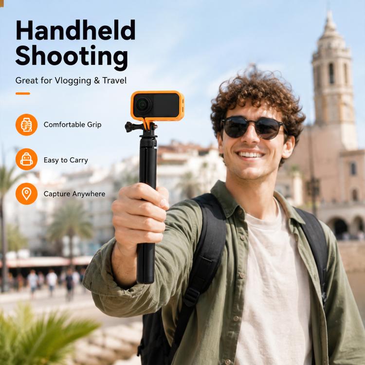 Camera Protective Frame with 1/4 Screw Mount, For Insta360 X6