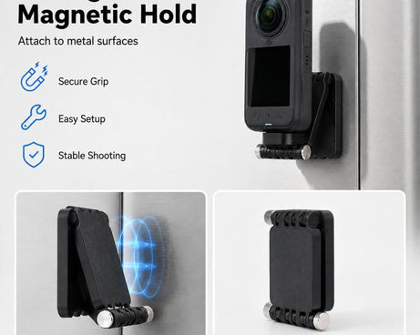 Foldable Magnetic Mount, For Insta360 X6 / DJI Osmo 360 II