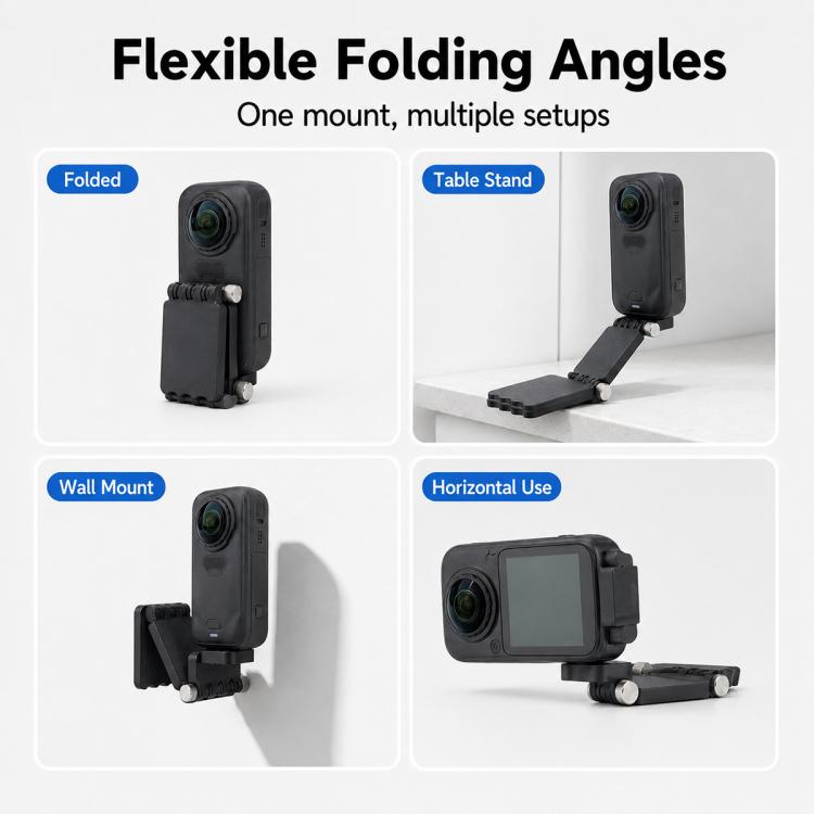 Foldable Magnetic Mount, For Insta360 X6 / DJI Osmo 360 II