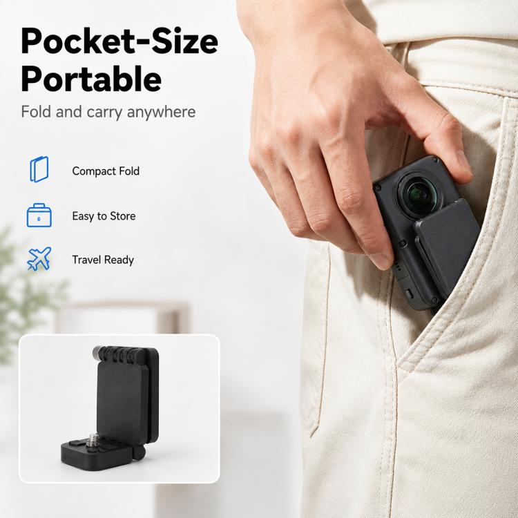 Foldable Magnetic Mount, For Insta360 X6 / DJI Osmo 360 II