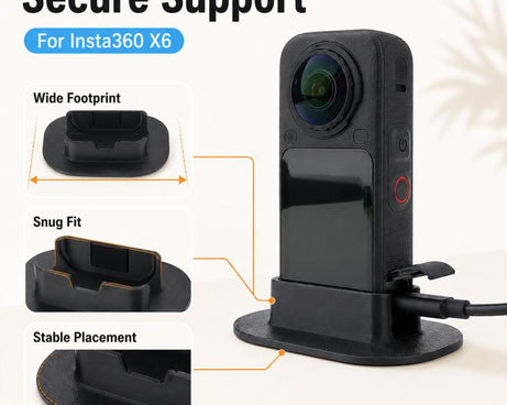 Extra-large Quick-Release Camera Desktop Non-Slip Base Mount, For Insta360 X6
