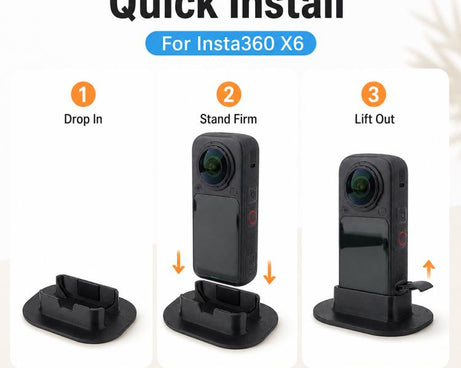 Extra-large Quick-Release Camera Desktop Non-Slip Base Mount, For Insta360 X6
