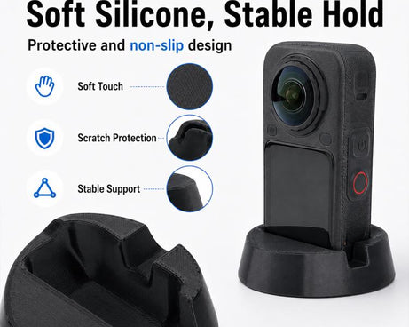 Silicone Camera Base Non-Slip Mount, For Insta360 X6