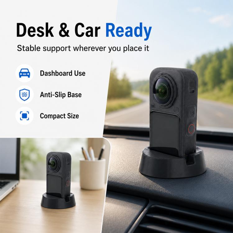 Silicone Camera Base Non-Slip Mount, For Insta360 X6