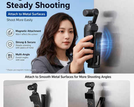 Magnetic Quick-Release Selfie Stick Tripod, For DJI Osmo Pocket 4P /4 / 3