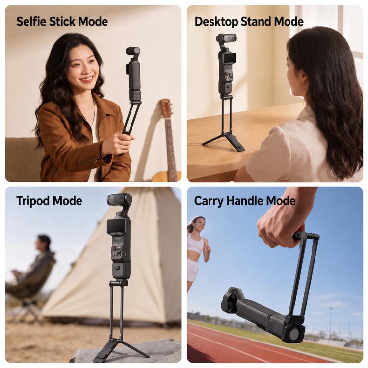 Magnetic Quick-Release Selfie Stick Tripod, For DJI Osmo Pocket 4P /4 / 3