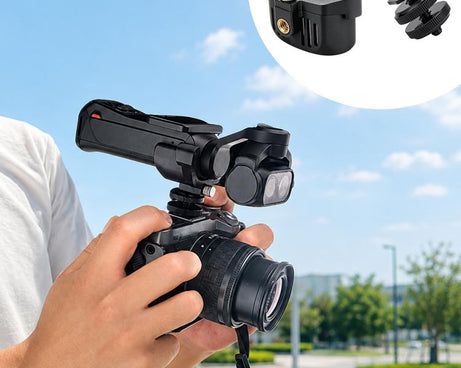 Multi-functional Expansion Bracket with 1/4 Screw Hole & Cold Shoe Adapter, For Insta360 Luna Ultra