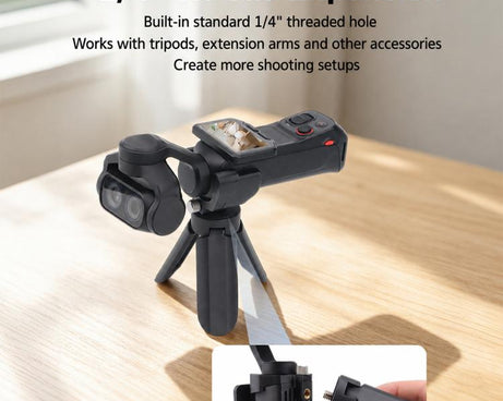 Multi-functional Expansion Bracket with 1/4 Screw Hole & Cold Shoe Adapter, For Insta360 Luna Ultra