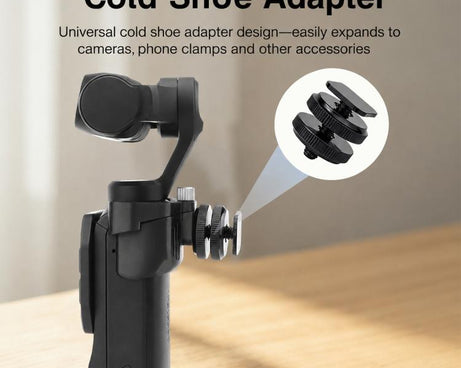Multi-functional Expansion Bracket with 1/4 Screw Hole & Cold Shoe Adapter, For Insta360 Luna Ultra